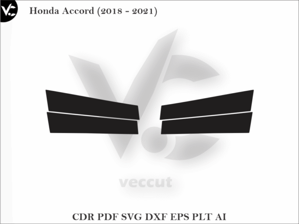 Honda Accord (2018 - 2021) Side Pillar Cutting Template
