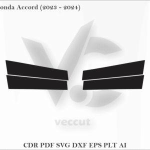 Honda Accord (2023 - 2024) Side Pillar Cutting Template