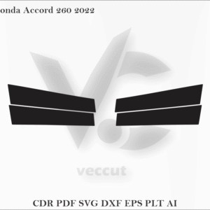 Honda Accord 260 2022 Side Pillar Cutting Template