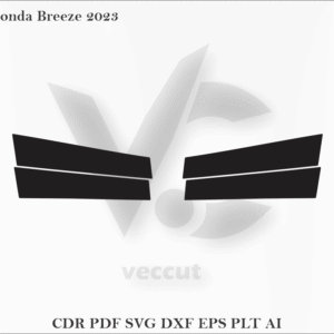 Honda Breeze 2023 Side Pillar Cutting Template