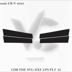 Honda CR-V 2023 Side Pillar Cutting Template