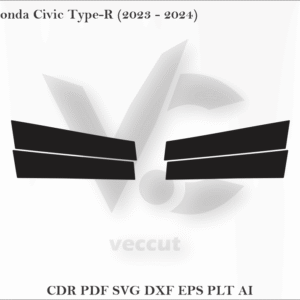 Honda Civic Type-R (2023 - 2024) Side Pillar Cutting Template