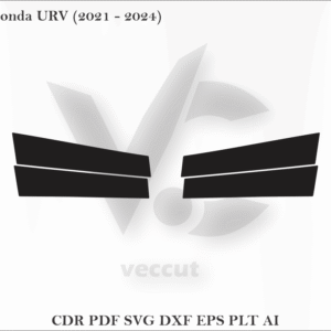 Honda URV (2021 - 2024) Side Pillar Cutting Template