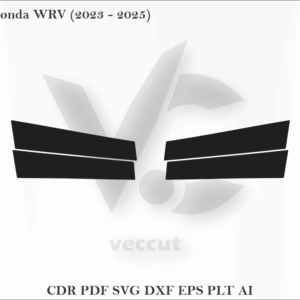 Honda WRV (2023 - 2025) Side Pillar Cutting Template