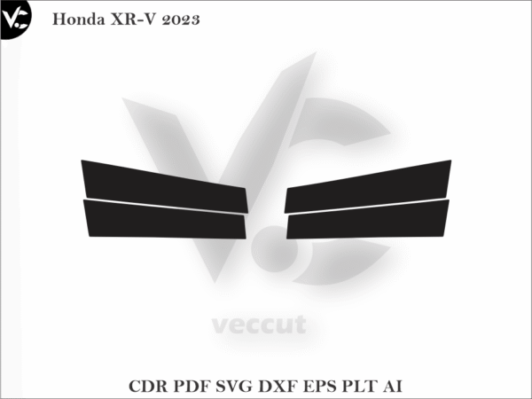 Honda XR-V 2023 Side Pillar Cutting Template