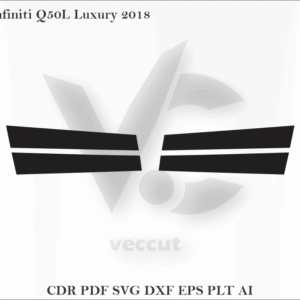 Infiniti Q50L Luxury 2018 Side Pillar Cutting Template