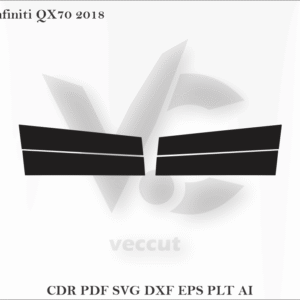 Infiniti QX70 2018 Side Pillar Cutting Template