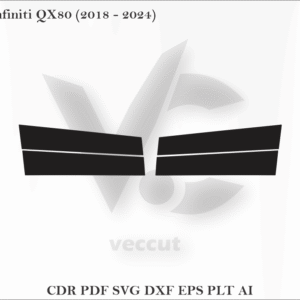 Infiniti QX80 (2018 - 2024) Side Pillar Cutting Template