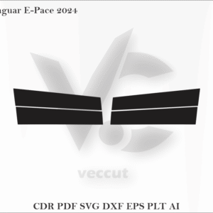 Jaguar E-Pace 2024 Side Pillar Cutting Template