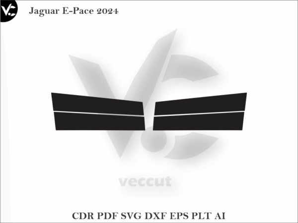 Jaguar E-Pace 2024 Side Pillar Cutting Template
