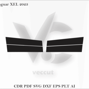 Jaguar XEL 2023 Side Pillar Cutting Template