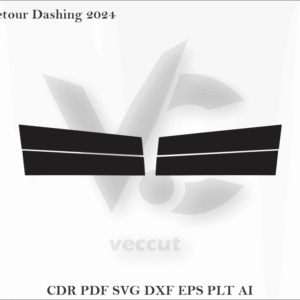 Jetour Dashing 2024 Side Pillar Cutting Template