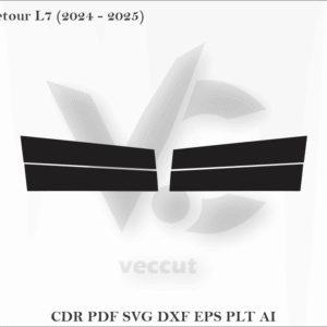 Jetour L7 (2024 - 2025) Side Pillar Cutting Template