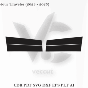 Jetour Traveler (2023 - 2025) Side Pillar Cutting Template