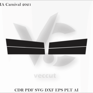 KIA Carnival 2021 Side Pillar Cutting Template