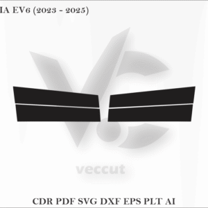 KIA EV6 (2023 - 2025) Side Pillar Cutting Template