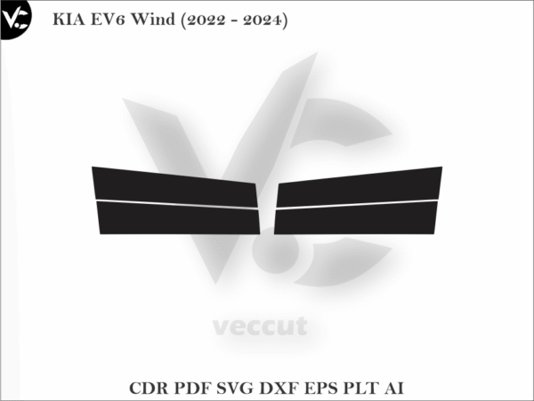 KIA EV6 Wind (2022 - 2024) Side Pillar Cutting Template