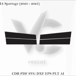 KIA Sportage (2023 - 2025) Side Pillar Cutting Template