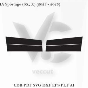 KIA Sportage (SX, X) (2023 - 2025) Side Pillar Cutting Template