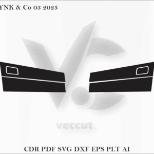 LYNK & Co 03 2025 Side Pillar Cutting Template