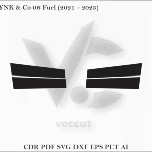 LYNK & Co 06 Fuel (2021 - 2023) Side Pillar Cutting Template