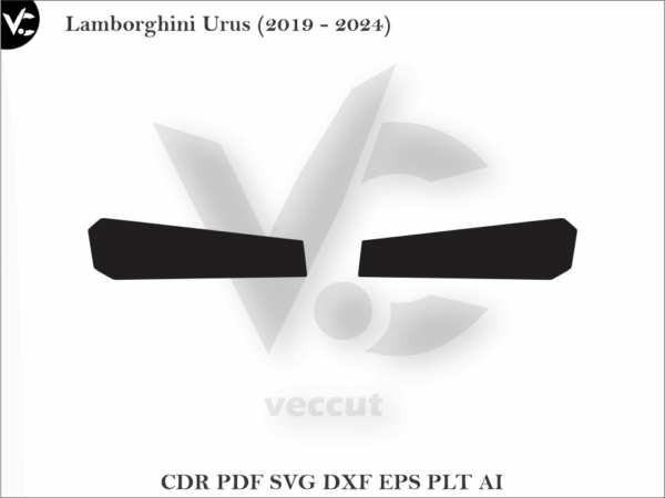 Lamborghini Urus (2019 - 2024) Side Pillar Cutting Template