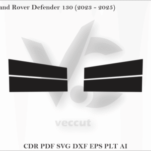 Land Rover Defender 130 (2023 - 2025) Side Pillar Cutting Template