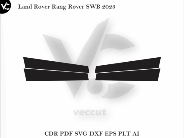 Land Rover Rang Rover SWB 2023 Side Pillar Cutting Template