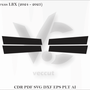 Lexus LBX (2024 - 2025) Side Pillar Cutting Template