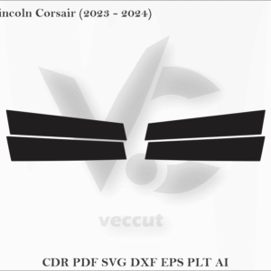 Lincoln Corsair (2023 - 2024) Side Pillar Cutting Template