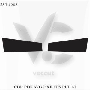 MG 7 2023 Side Pillar Cutting Template