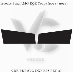 Mercedes Benz AMG EQE Coupe (2023 - 2025) Side Pillar Cutting Template
