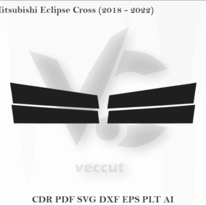 Mitsubishi Eclipse Cross (2018 - 2022) Side Pillar Cutting Template