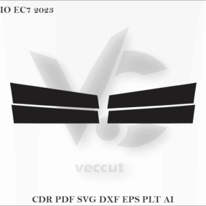 NIO EC7 2023 Side Pillar Cutting Template