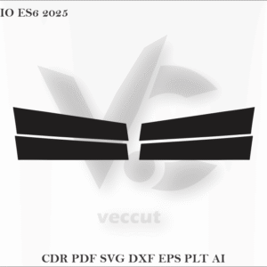NIO ES6 2025 Side Pillar Cutting Template