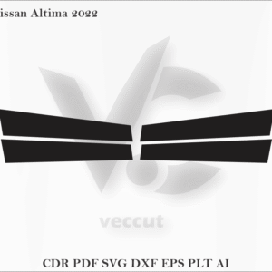 Nissan Altima 2022 Side Pillar Cutting Template