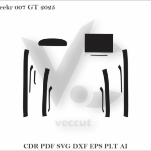 Zeekr 007 GT 2025 Car Interior Wrap Cutting Template